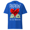 Papaw Loves His Lil Monsters - Unisex classic tee — Royal — front view