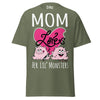 Mom Loves Her Lil Monsters - Unisex classic tee — Military Green — front view