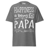 Happiness is Being a Papa - Unisex classic tee — Graphite Heather — front view