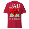 Dad Loves His Lil Monsters - Unisex classic tee — Cardinal — front view