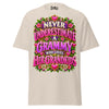 Never Underestimate Grammy - Unisex classic tee — Natural — front view