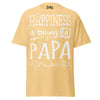 Happiness is Being a Papa - Unisex classic tee — Yellow Haze — front view