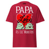 Papa Loves His Lil Monsters - Unisex classic tee — Cardinal — front view