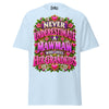 Never Underestimate MawMaw - Unisex classic tee — Light Blue — front view