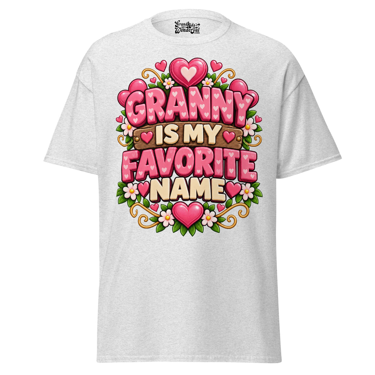 Granny is My Favorite Name - Unisex classic tee — Ash — front view