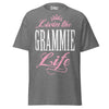Livin' the GRAMMIE Life - Unisex classic tee — Graphite Heather — front view