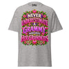 Never Underestimate Grammy - Unisex classic tee — Sport Grey — front view