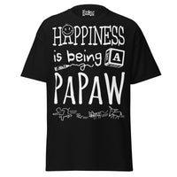 Happiness is Being a Papaw - Unisex classic tee — Black — front view