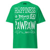 Happiness is Being a Pawpaw - Unisex classic tee — Irish Green — front view