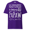 Happiness is Being a Papaw - Unisex classic tee — Purple — front view