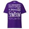 Happiness is Being a Pawpaw - Unisex classic tee — Purple — front view