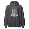 Keep Calm and Let Grammy Handle It - Unisex heavy blend hoodie — Dark Heather — front view