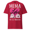 Mema Loves Her Lil Monsters - Unisex classic tee — Cardinal — front view