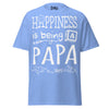 Happiness is Being a Papa - Unisex classic tee — Carolina Blue — front view