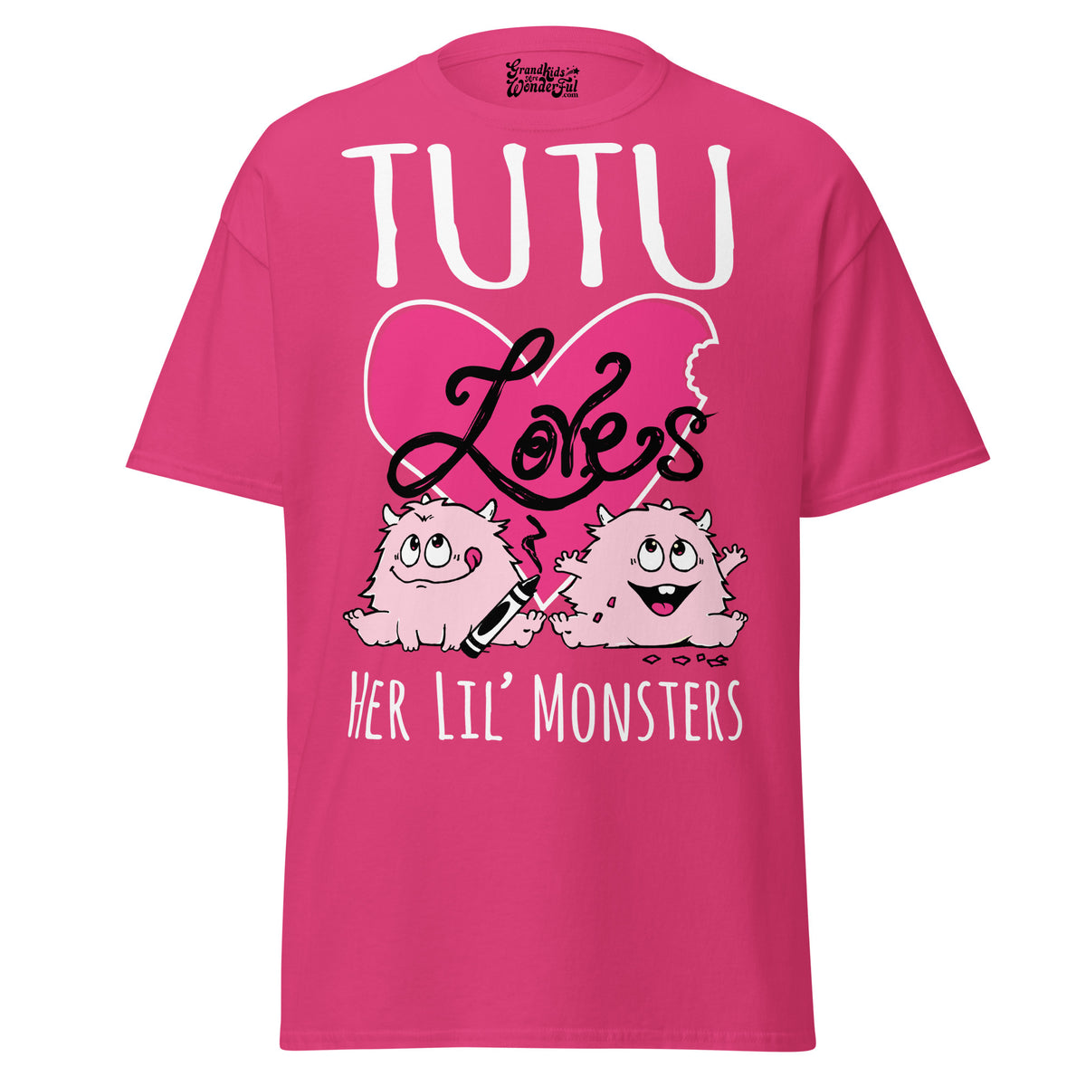 Tutu Loves Her Lil Monsters - Unisex classic tee — Heliconia — front view