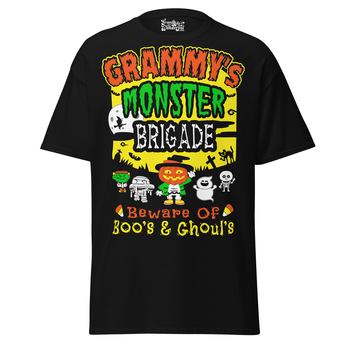Grammy's Monster Brigade - Unisex classic tee — Black — front view