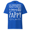Happiness is Being a Pappy - Unisex classic tee — Royal — front view