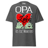 Opa Loves His Lil Monsters - Unisex classic tee — Dark Heather — front view