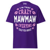 I'm that Crazy MAWMAW - Unisex classic tee — Purple — front view