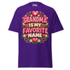Grandma is My Favorite Name - Unisex classic tee — Purple — front view