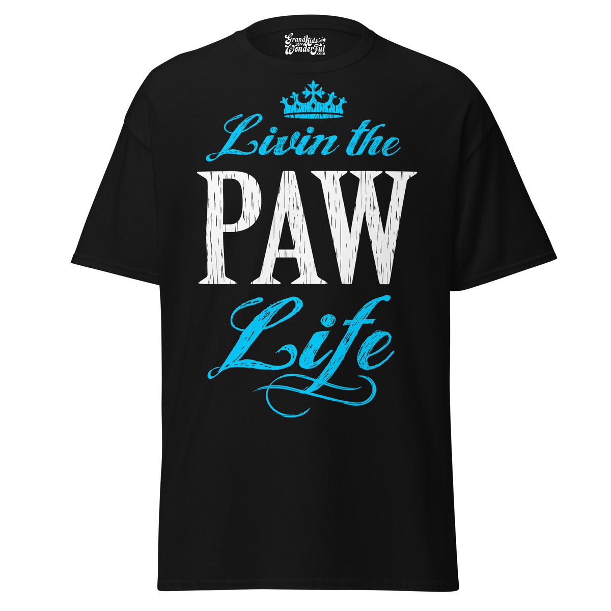 Livin' the PAW Life - Unisex classic tee — Black — front view