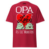 Opa Loves His Lil Monsters - Unisex classic tee — Cardinal — front view