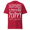 Happiness is Being a Poppy - Unisex classic tee — Cardinal — front view