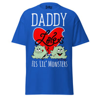 Daddy Loves His Lil Monsters - Unisex classic tee — Royal — front view