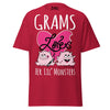 Grams Loves Her Lil Monsters - Unisex classic tee — Cardinal — front view