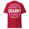 I'm that Crazy GRANNY - Unisex classic tee — Cardinal — front view