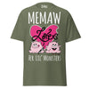 Memaw Loves Her Lil Monsters - Unisex classic tee — Military Green — front view