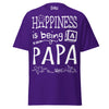 Happiness is Being a Papa - Unisex classic tee — Purple — front view