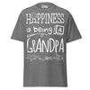 Happiness is Being a Grandpa - Unisex classic tee — Graphite Heather — front view