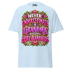 Never Underestimate Grandma - Unisex classic tee — Light Blue — front view