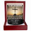 To My Gandson Cross Bracelet